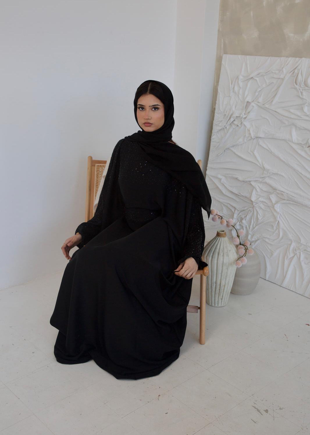 Salwa سلوى Black Abaya