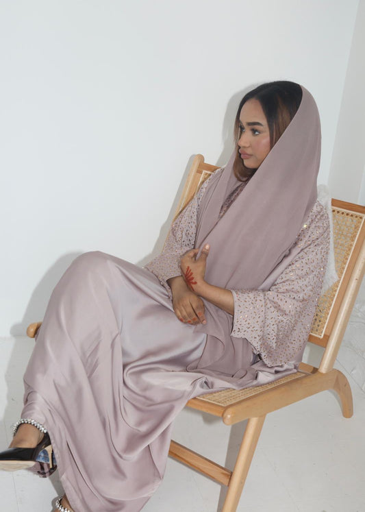 Salwa سلوى Nude Abaya