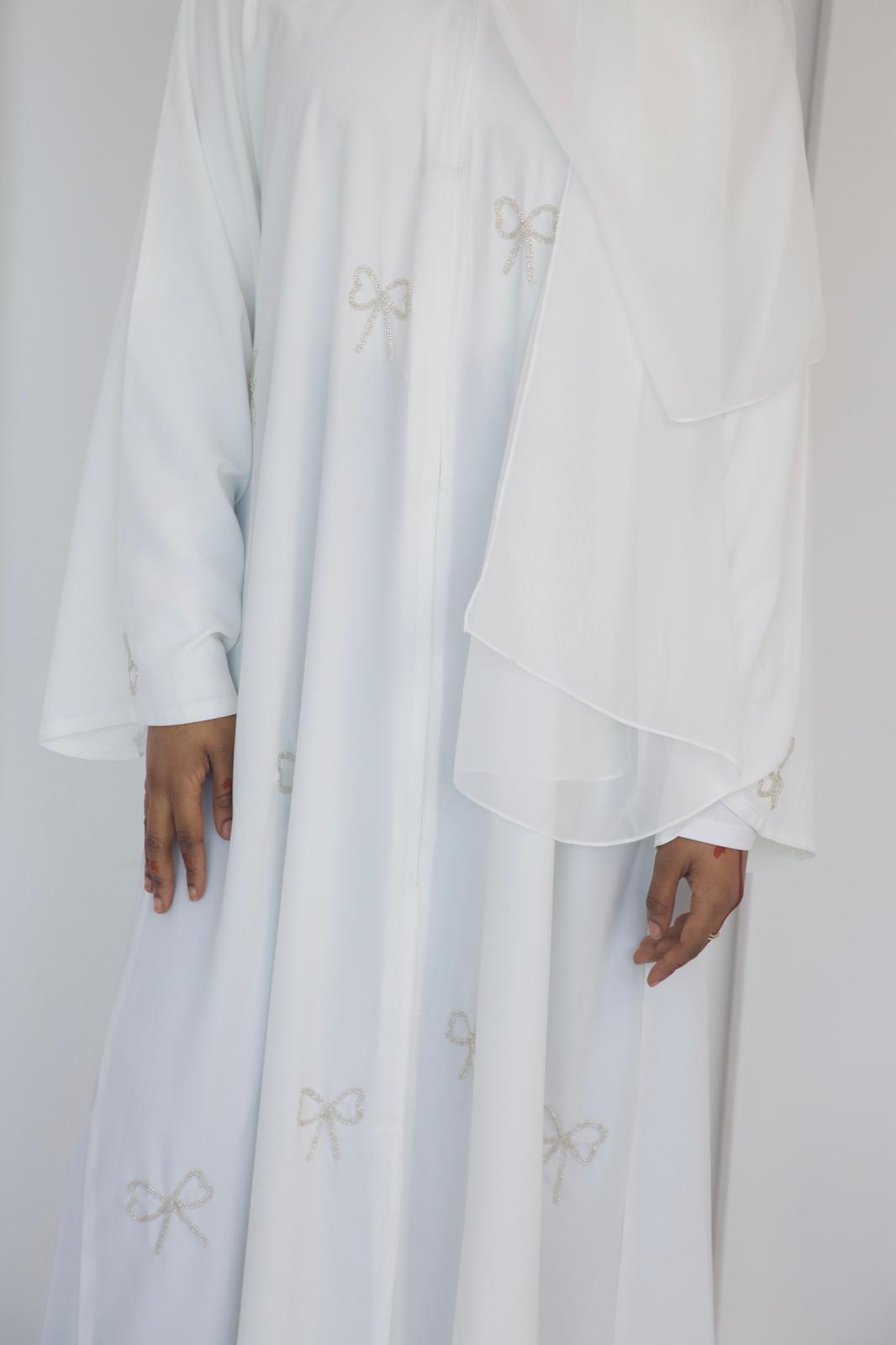 Layan ليان White Abaya